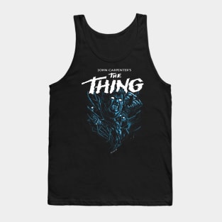 Man is the warmest place to hide - Blue Tank Top